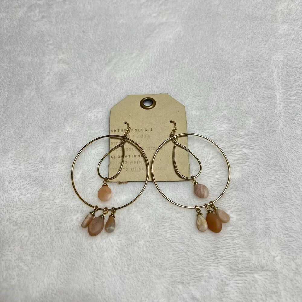 Anthropologie Seaside Hoop Earrings NEW